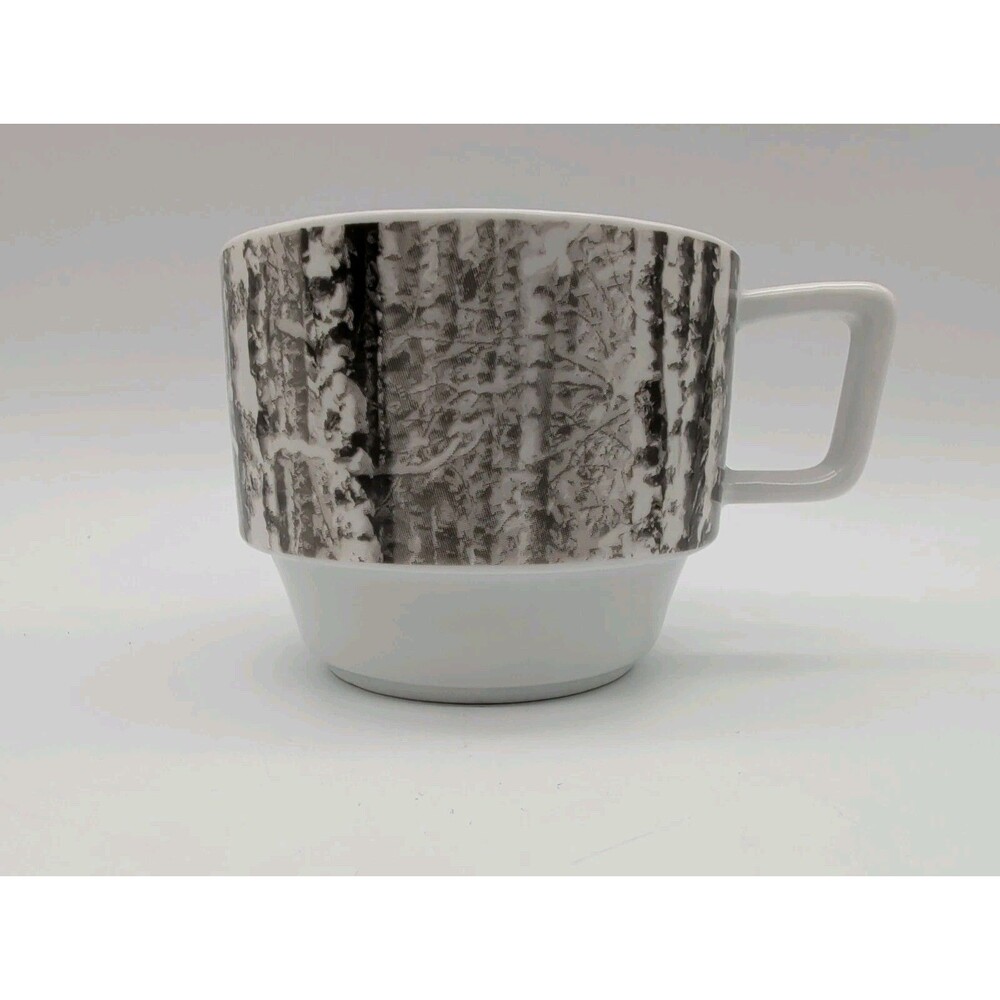 Pier 1 Snow Forest Stacking Mug Birch Tree Winter Replacement 3rd From Bottom